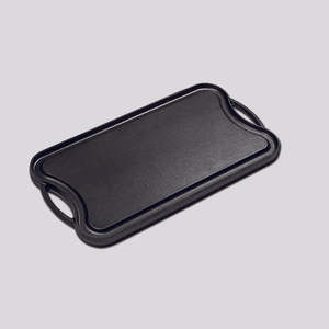 Groothandel dubbelzijdige gietijzeren grillpan, vooraf ingebraden, omkeerbaar, voor ontbijt, steak, buiten grillen - Product Image 3