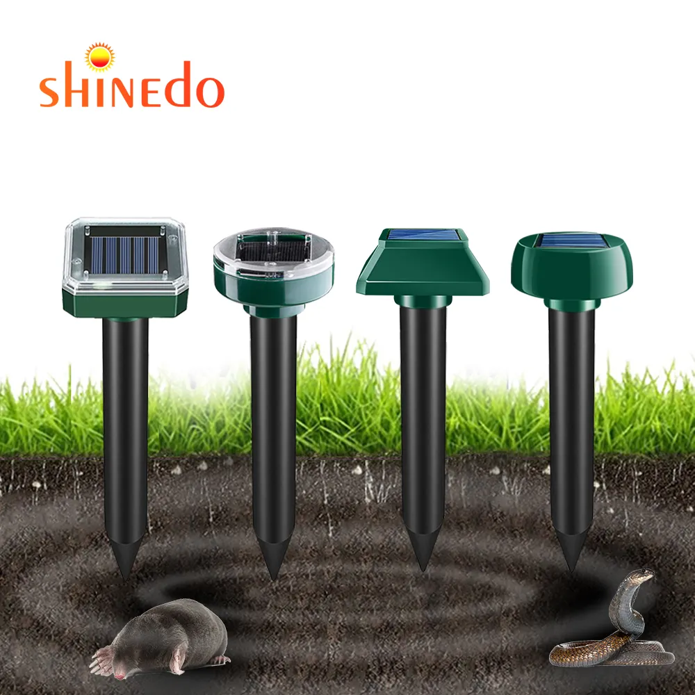 Waterproof Ultrasonic Animal Pest Mouse Insects Repellent Outdoor Solar Snake Mole Repeller