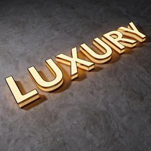 علامات الشركة في الهواء الطلق لافتات 3D المعادن الجبهة مضاءة أدى علامة متجر - Product Image 5