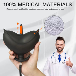 Plug anal gonflable en forme de bourgeon floral avec pompe séparée, extensible, grand plug anal, masseur de prostate, dilatateur anal, jouets sexuels anaux pour hommes et femmes - Product Image 6