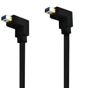 8K Right Angle mini Displayport 1.4 Cable 90 Angled Displayport Cable,1.4V up to 8K/60Hz, 4K/144Hz Supported