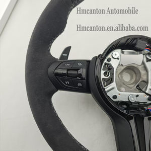 Volante Deportivo de Alcántara con Costuras Blancas para BMW Serie 3, Serie 5, F10, F20, F30, F90, F01, F02 - Product Image 4