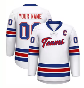 Custom Sublimatie En Borduurwerk Logo Hockey Sport Shirt Uniform Hockey Sport Shirt Custom Ijshockey Sport Shirt - Product Image 2