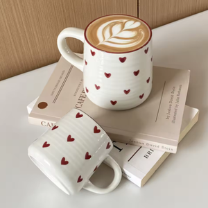 แก้วเซรามิกดีไซน์ทันสมัยน่ารัก ขนาด 300 มล. สำหรับดื่มกาแฟ ชา หรือเป็นของขวัญทางธุรกิจ เหมาะสำหรับใช้ในบ้านหรือช่วงบ่าย - Product Image 4