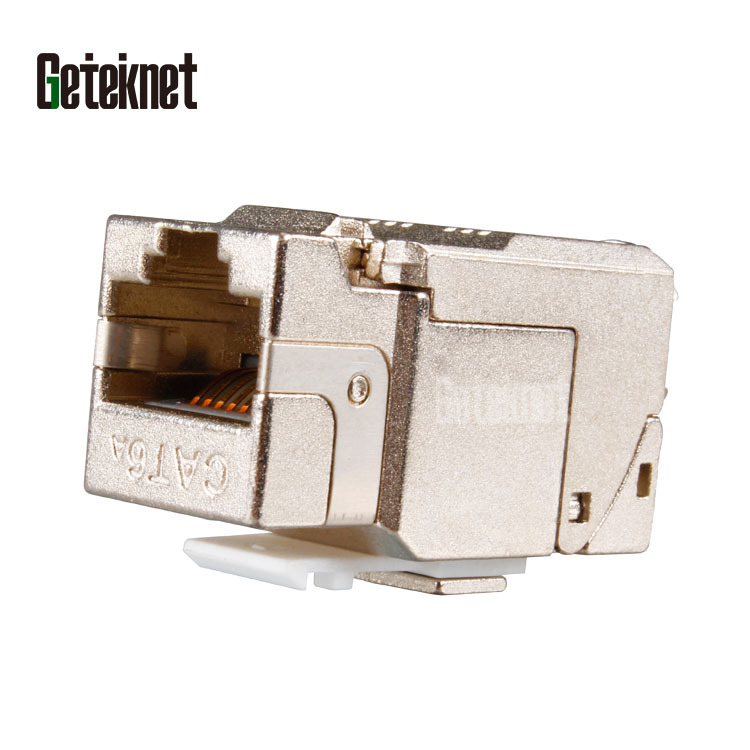 RJ45 keystone jack FTP Cat6A экранированный разъем 10G FTP 8P8C модульный разъем на защелках keystone модульный RJ45 розетка, простая в использовании