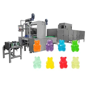 Vitamin vegan gummies gelatin making machine automatic gummy candy production line