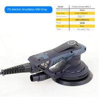 Lijadora Orbital Aleatoria Manual DIY 7303 Multifunción de Velocidad Variable con Cable Eléctrico para Carpintería y Pulido de Esquinas, Disco de 6 Pulgadas con Gancho