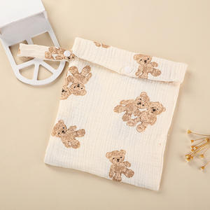 Tas Popok Bayi Custom, Kantong Organizer, Tas Makeup Travel, Penyimpanan Popok Kain - Motif Katun Muslin Beragam Tersedia - Product Image 3