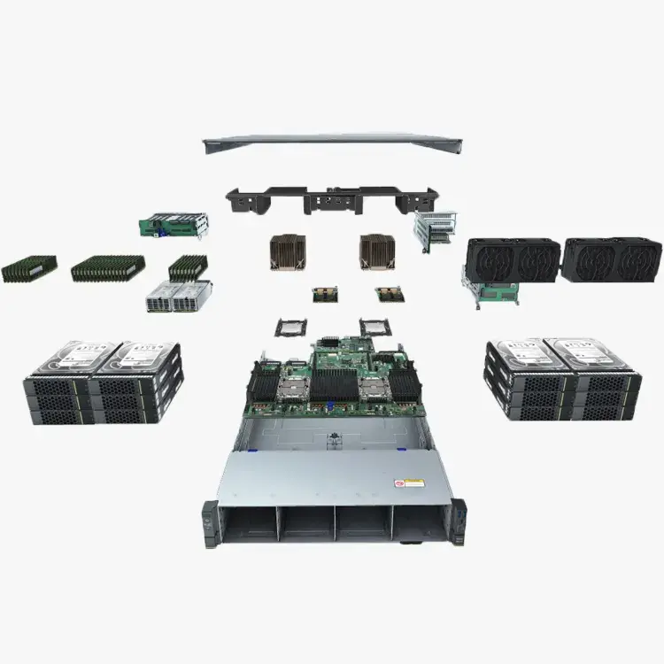 Çin'den yüksek yoğunluklu ve esnek dağıtım OEM sunucusu ile HUAWEI FusionServer 2288H V6 raf sunucusu 2288HV6