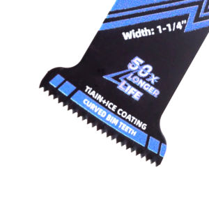 금속 절삭을 위한 전문 내구성 멀티툴 1-1/4 "폭 BIM 곡선 가장자리 진동 톱날 - Product Image 5