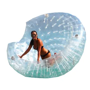 bolha inflável parque aquático Suppliers-Metade de bola inflável de côco zorb, bola inflável de coco/pvc/tpu de bolas de côco de água flutuantes