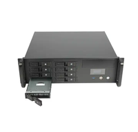 Boîtier de serveur à châssis court 3U avec ventilateur et alimentation, profondeur 390 mm, boîtier en plastique pour montage en rack, écran LCD pour système ITX, en stock !