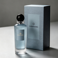 Flacon de parfum de luxe avec bouchon à bille, flacon en verre transparent de 100 ml et boîte disponibles, échantillons gratuits disponibles