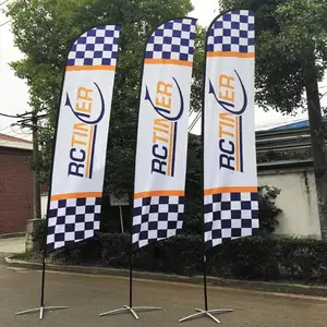 Personalized Swooper Flying Banner Advertising Business Beach Flag Outside Wind Wholesale Marketing Feather Flags