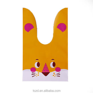 Sac en plastique personnalisé avec impression couleur personnalisée, style oreilles de lapin, portable, pour le shopping - Product Image 4