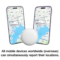 Traceur GPS Magnétique Double Système Portée Illimitée pour Voiture et Animaux avec Motif Animal pour l'application Find My Tag Positionnement Mondial