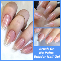 KODIES vernis à ongles gel transparent constructeur manucure extension liquide OEM marque privée sans douleur brosse 15ml longue durée