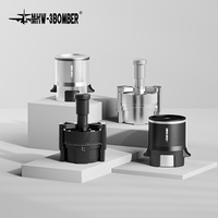 MHW-3BOMBER moderne bois café inviolable SE PRO Bomber italien Rotation poudre agitant horloges affaires uniforme diffusion