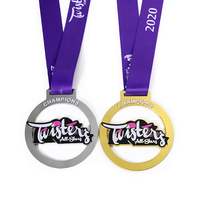 Gymnastique personnalisée métal or argent Bronze gagnant prix 3D danse Cheerleading médaille 3D médailles conception personnalisée