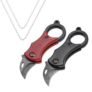 Custom Brand <b>Mini</b> Pocket Tool Stainless Steel Utility Cutter with Bead Chain Necklace Accessory for Outdoor Camping Gear - Product Image 1