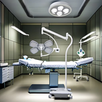 YGLED700/500 vente chaude Double dôme chirurgical LED lampe sans ombre monté au plafond chirurgie vétérinaire lumière d'opération