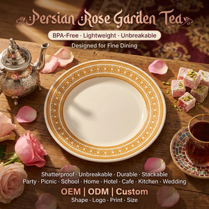 <span class=keywords><strong>Assiette</strong></span> Ronde en Mélamine Crème Classique É<span class=keywords><strong>l</strong></span>égante OEM ODM 5,5 po pour Café, Bistro, Brunch, Croissant, Pâtisserie - Product Image 1