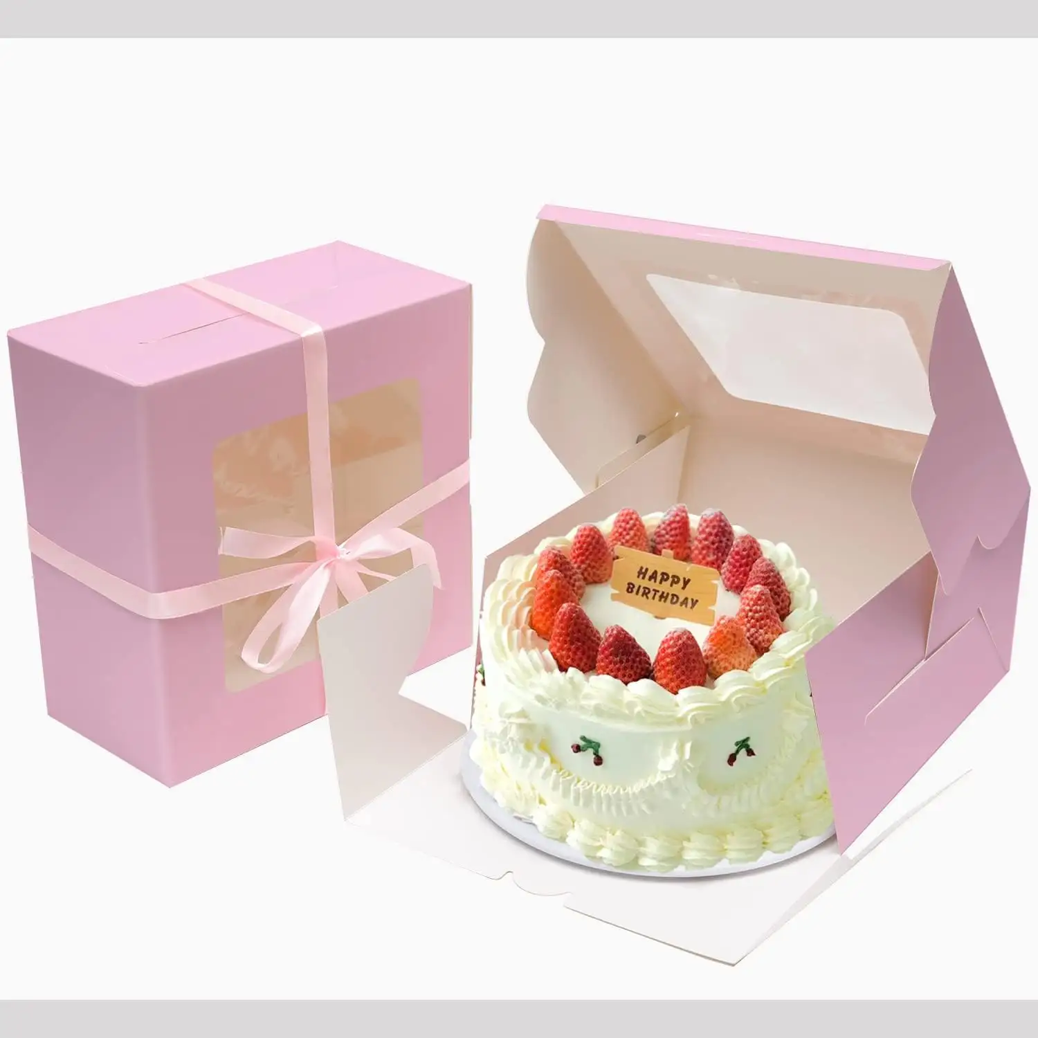 Offerta speciale di vendita calda stampa personalizzata Macaron pasticceria compleanno cibo biscotto scatola di imballaggio dessert pagnotta scatola per panetteria