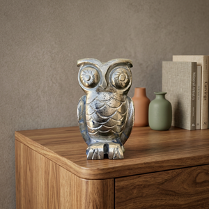 Estatua de Búho Tallada a Mano en Pirita Natural, Figura de Cristal, Decoración para el Hogar, Proveedor Mayorista OEM ODM - Product Image 5