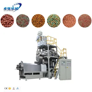 Aquatic floating fish feed puffing maker machine suppliers