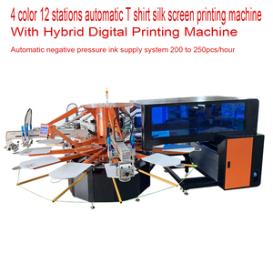Impresora Digital Híbrida de 4 Colores con Serigrafía Octopus y Máquina Automática de Impresión de Camisetas DTG - Product Image 1