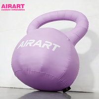 Kettlebell gonflable géant pour événements sportifs, modèle de ballon kettlebell gonflable personnalisé pour accessoires de scène
