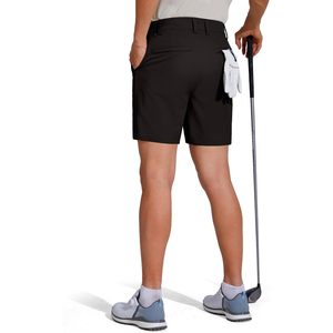 Men's Golf Dress Shorts 7 Inch Quick Dry Lightweight With 5 Pockets Black 30W7L - Product Image 2