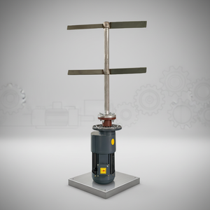 Tangki Reaksi Pengaduk Flokulasi Baja Tahan Karat Vertikal Dengan Pengaduk Dayung Bermotor AC Untuk Pengolahan Limbah Kimia - Product Image 3