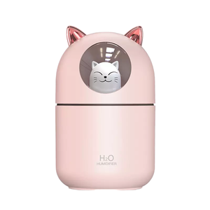 Mini <span class=keywords><strong>Humidificador</strong></span> con Diseño de Gato - <span class=keywords><strong>Humidificador</strong></span> Portátil USB de Vapor Frío para Escritorio, Difusor de Aroma Silencioso para Espacio Personal con Luz LED - Product Image 1