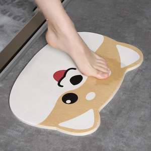 Tapis absorbant en boue de diatomée QLFashion <span class=keywords><strong>pour</strong></span> salle de bain, antidérapant et à séchage rapide, tapis de sol en diatomite <span class=keywords><strong>pour</strong></span> la <span class=keywords><strong>porte</strong></span> - Product Image 1