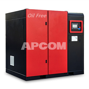 Compresseur d'air à vis APCOM à lubrification aqueuse sans huile, faible entretien, longue durée de vie, système de lubrification anti-corrosion sans huile - Product Image 2
