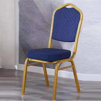 Hot Ssles Chaise de banquet durable bon marché Chaises de banquet empilables en or pour les fêtes de mariage