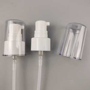 Bomba de crema de plástico de 24mm con tapa de cubierta grande Bomba de tratamiento de loción de plástico cosmético - Product Image 2