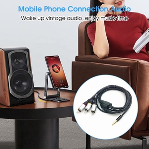สายเคเบิล AV ขนาด 3.5 มม. เป็น <span class=keywords><strong>RCA</strong></span>, สายส่งสัญญาณเสียง/วิดีโอ ยาว 6.6 ฟุต ตัวเรือนอะลูมิเนียม หัวต่อ <span class=keywords><strong>TRRS</strong></span> ขนาด 1/8 นิ้ว เป็นปลั๊ก <span class=keywords><strong>RCA</strong></span> ตัวผู้ 3 ขา สาย AUX สำหรับเครื่องเล่น DVD - Product Image 4