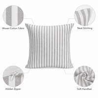 Housse de coussin confortable pour canapé de salon en coton doux