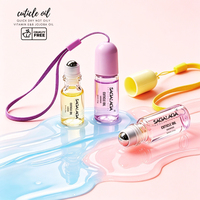 SAGALAGA 32 Huile à cuticules parfumée 10ML en roller avec porte-clés, marque privée, enrichie en Vitamine E, fortifiant pour la croissance des ongles