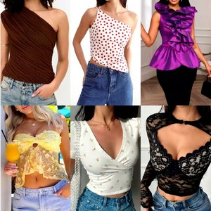 Nouveauté 2026 : Vente en gros directe d'usine des vêtements en stock les moins chers, robes d'occasion, hauts, t-shirts tendance, pantalons à volonté. - Product Image 3