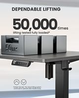 Escritorio Eléctrico Ajustable en Altura ALINUNU para Oficina en Casa, Escritorio de Computadora para Oficina