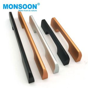 <span class=keywords><strong>Tirador</strong></span> de armario de aleación de <span class=keywords><strong>aluminio</strong></span> <span class=keywords><strong>blanco</strong></span> rosa negro largo de Hardware minimalista para armarios de cocina tocadores armarios cómodas - Product Image 6