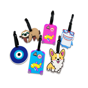 Etiquetas Personalizadas con Diseño de Logotipo, Accesorios de Goma, Etiqueta de Equipaje de PVC 3D con Relieve Personalizado - Product Image 5