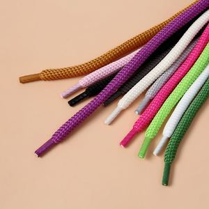 Lacets de sport ronds en polyester coloré de haute qualité, épaisseur 8 mm, avec embouts transparents, lacets épais tressés pour baskets - Product Image 2