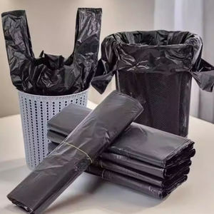 <span class=keywords><strong>Sac</strong></span> poubelle portable biodégradable en PEHD avec poignée gilet et impression en gravure (conception à soufflets latéraux) - Product Image 4