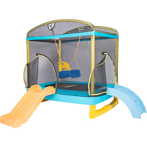 Vente chaude Jingyi 6.5Ft <span class=keywords><strong>Gymnastique</strong></span> Professionnelle Durable En Plein Air Intérieur Enfants Rond Bungee Trampoline À Vendre - Product Image 1