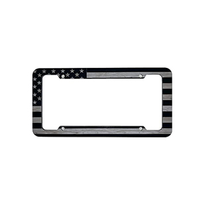 Marco de matrícula de plástico con relieve 3D, bandera estadounidense, acabado mate, brillante, negro, para coche, camión o SUV - Product Image 6
