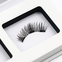 Cils magnétiques en vison faits à la main en gros, bande complète de faux cils avec fibres végétales, boîte d'emballage personnalisée incluse